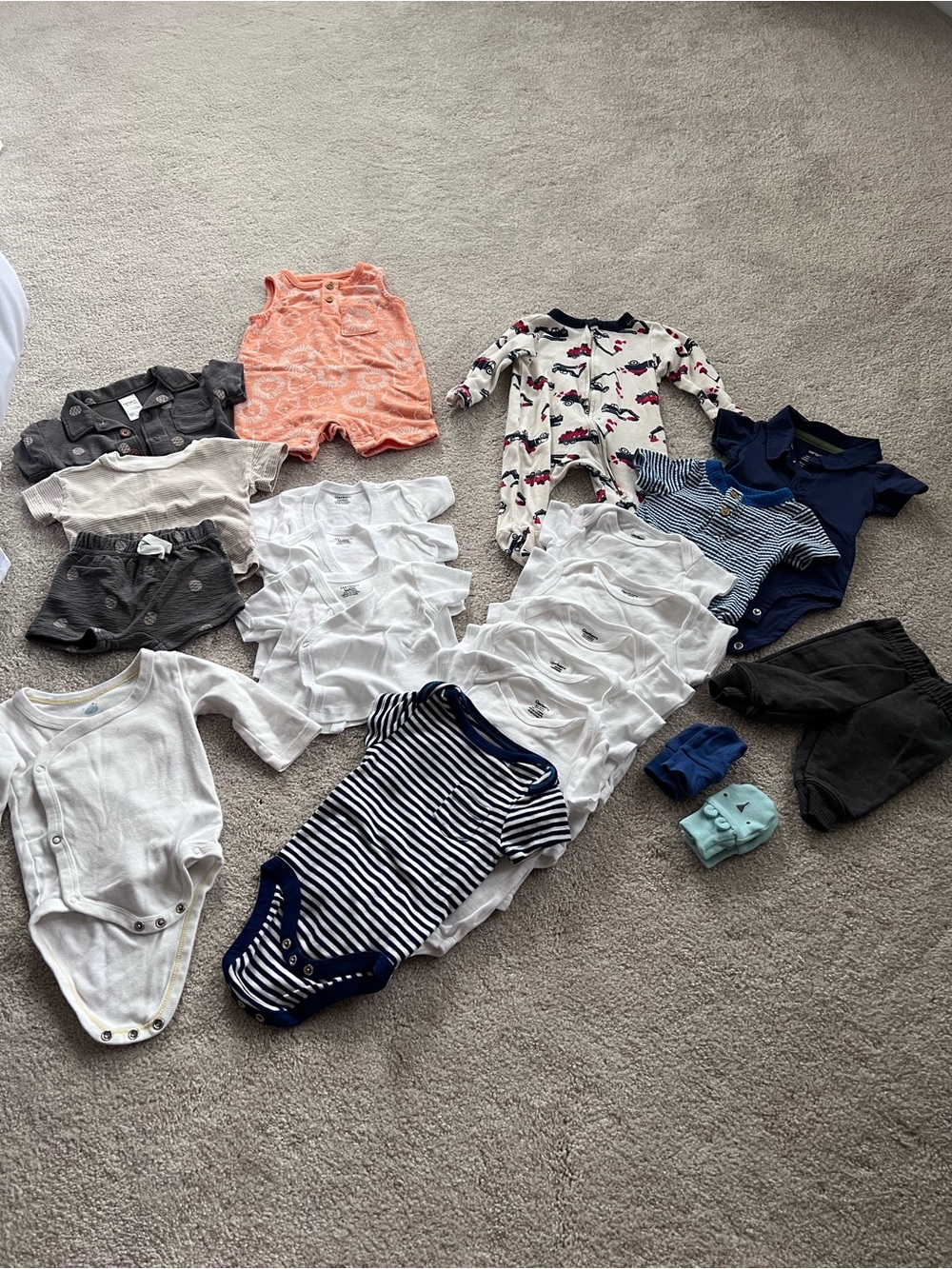 0-3 Month Baby Boys Clothing Lot